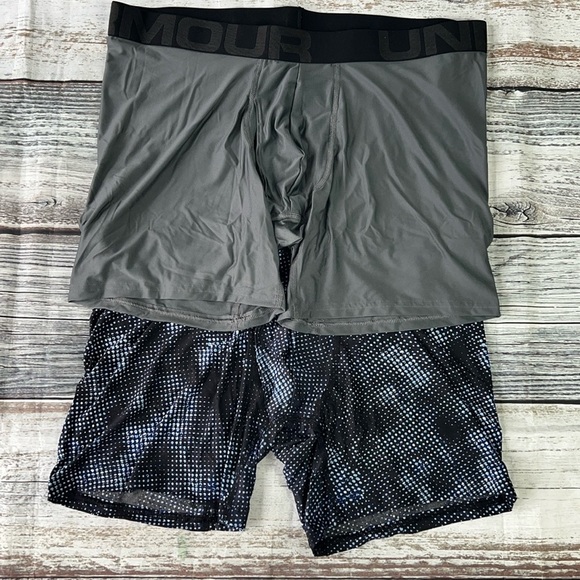 Under Armour UA Tech Boxerjock 2-Pack – Men’s Boxer Briefs – 6” Inseam SZ XL - Picture 2 of 8